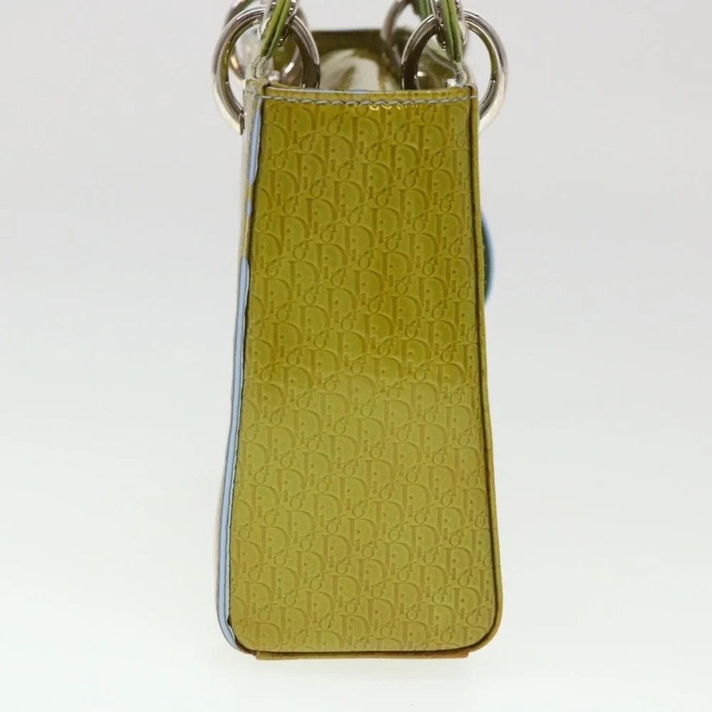 Christian Dior Lady Dior Patent Leather Trotter Embossed Bag with Strap and Card - Picture 5 of 16